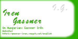 iren gassner business card